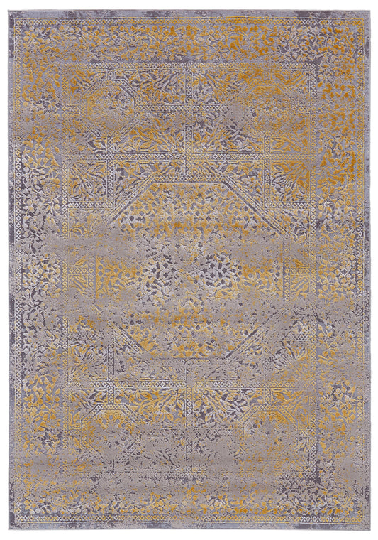 Waldor 3971F Machine Made Synthetic Blend Indoor Area Rug by Feizy Rugs