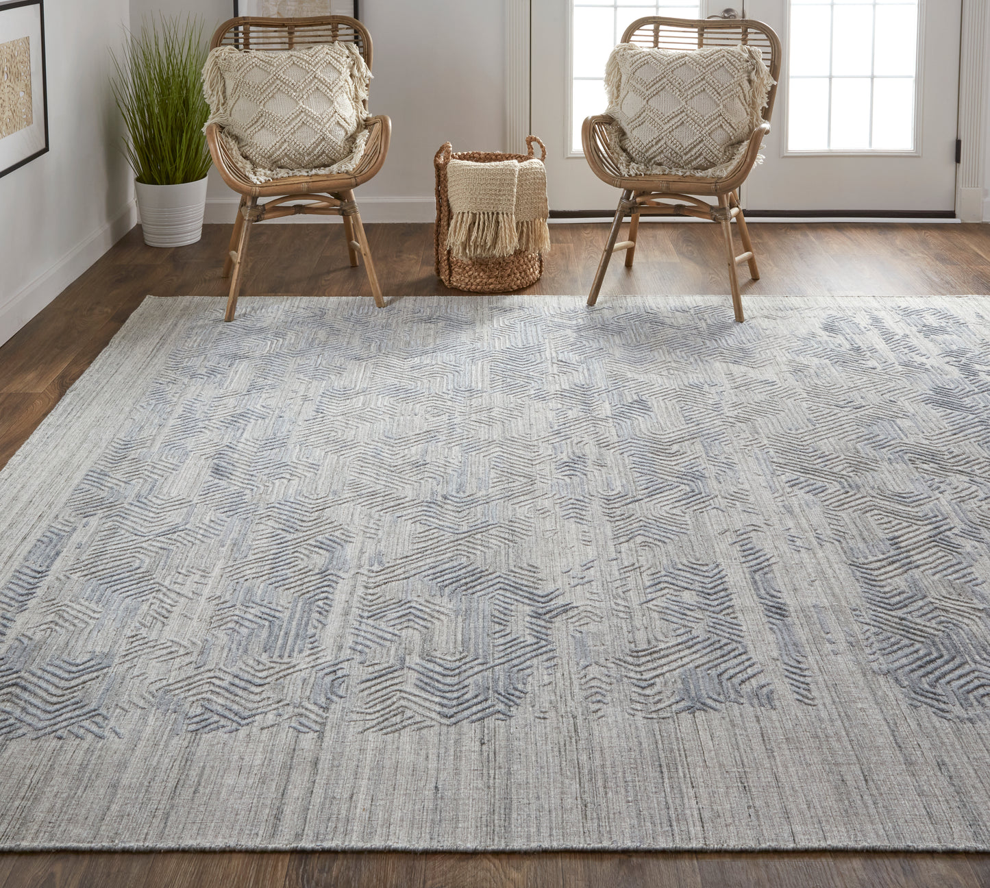 Elias 6889F Hand Woven Synthetic Blend Indoor Area Rug by Feizy Rugs