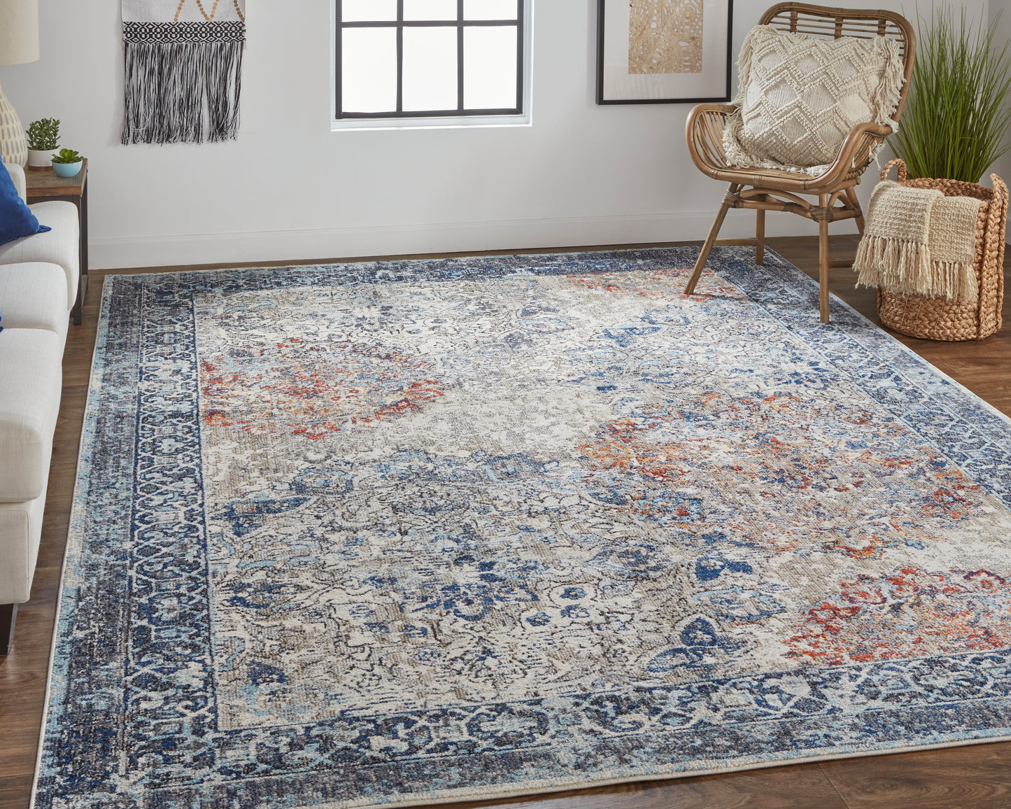 Bellini I39CQ Power Loomed Synthetic Blend Indoor Area Rug by Feizy Rugs