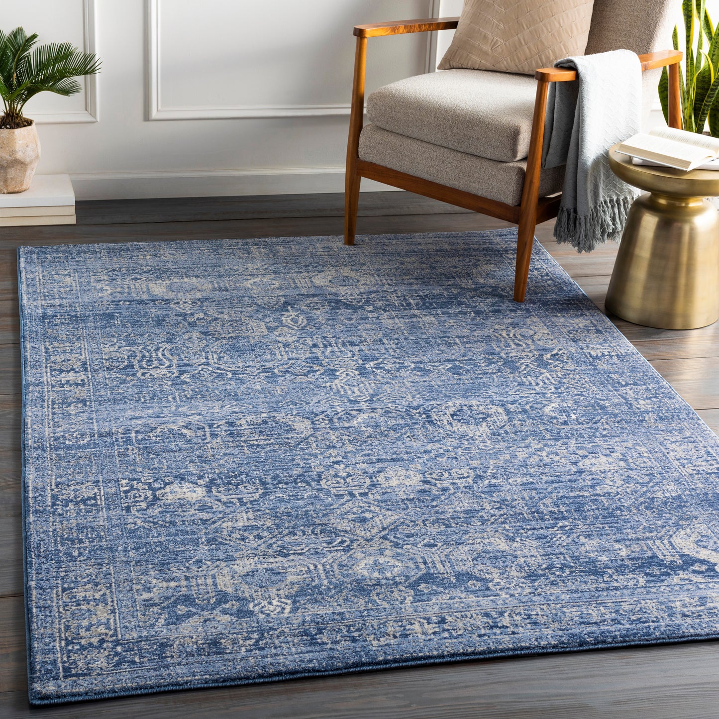 Indigo 24128 Machine Woven Synthetic Blend Indoor Area Rug by Surya Rugs