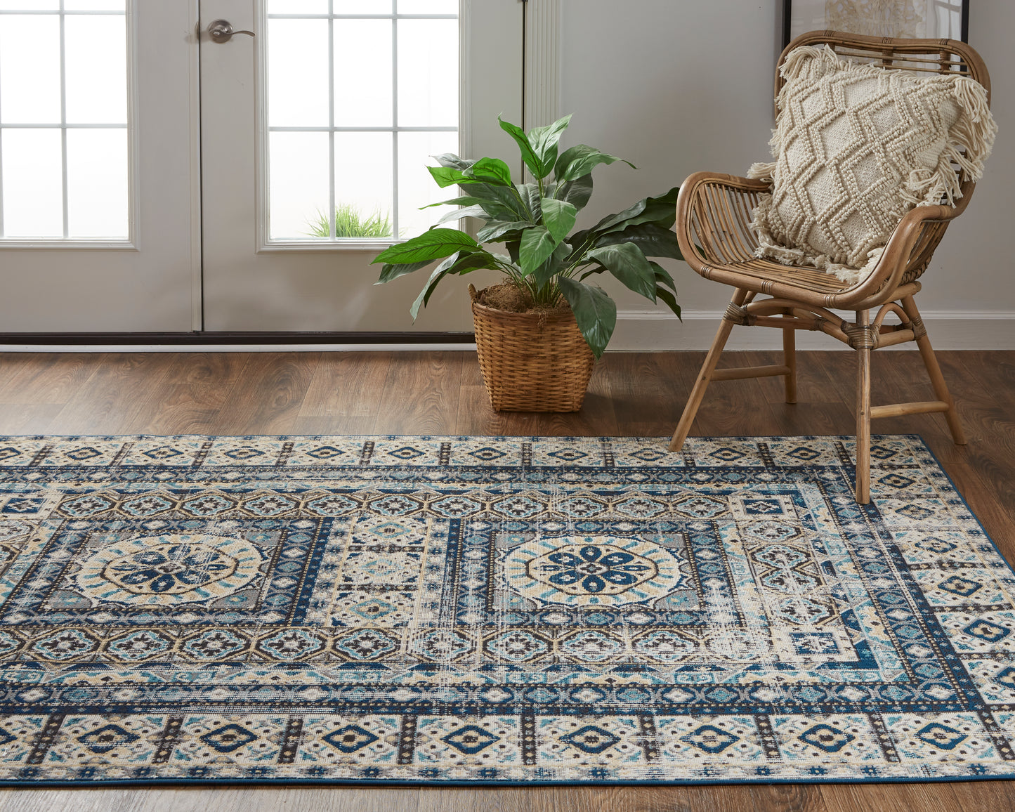 Nolan 39BYF Power Loomed Synthetic Blend Indoor Area Rug by Feizy Rugs