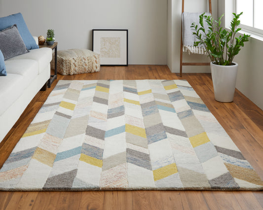 Arazad 8446F Hand Tufted Wool Indoor Area Rug by Feizy Rugs