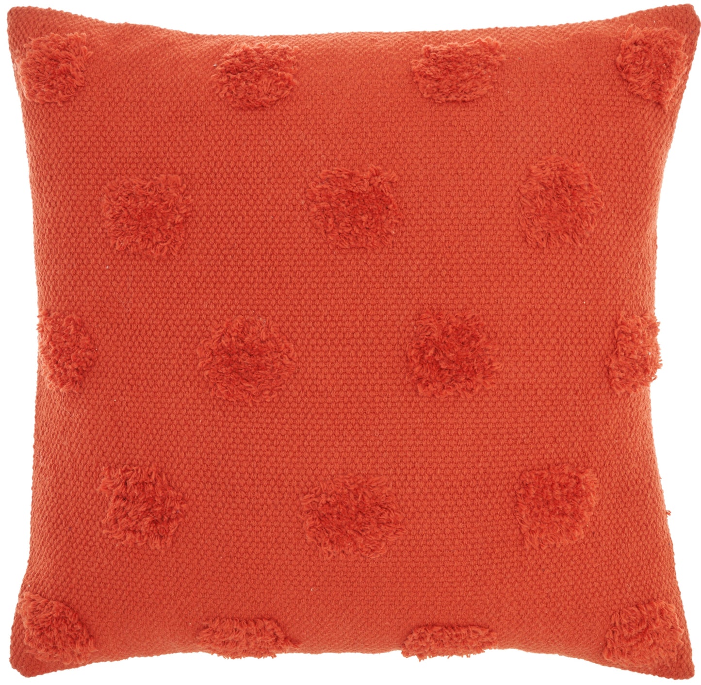 Life Styles CN870 Cotton Tufted Dots Throw Pillow From Mina Victory By Nourison Rugs