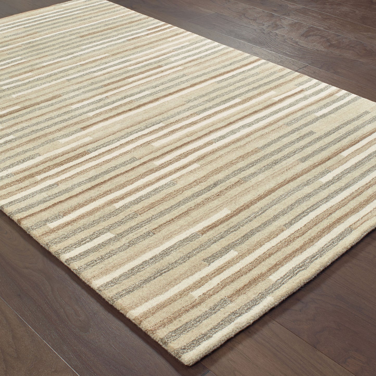 INFUSED Stripe Hand-Tufted Wool Indoor Area Rug by Oriental Weavers