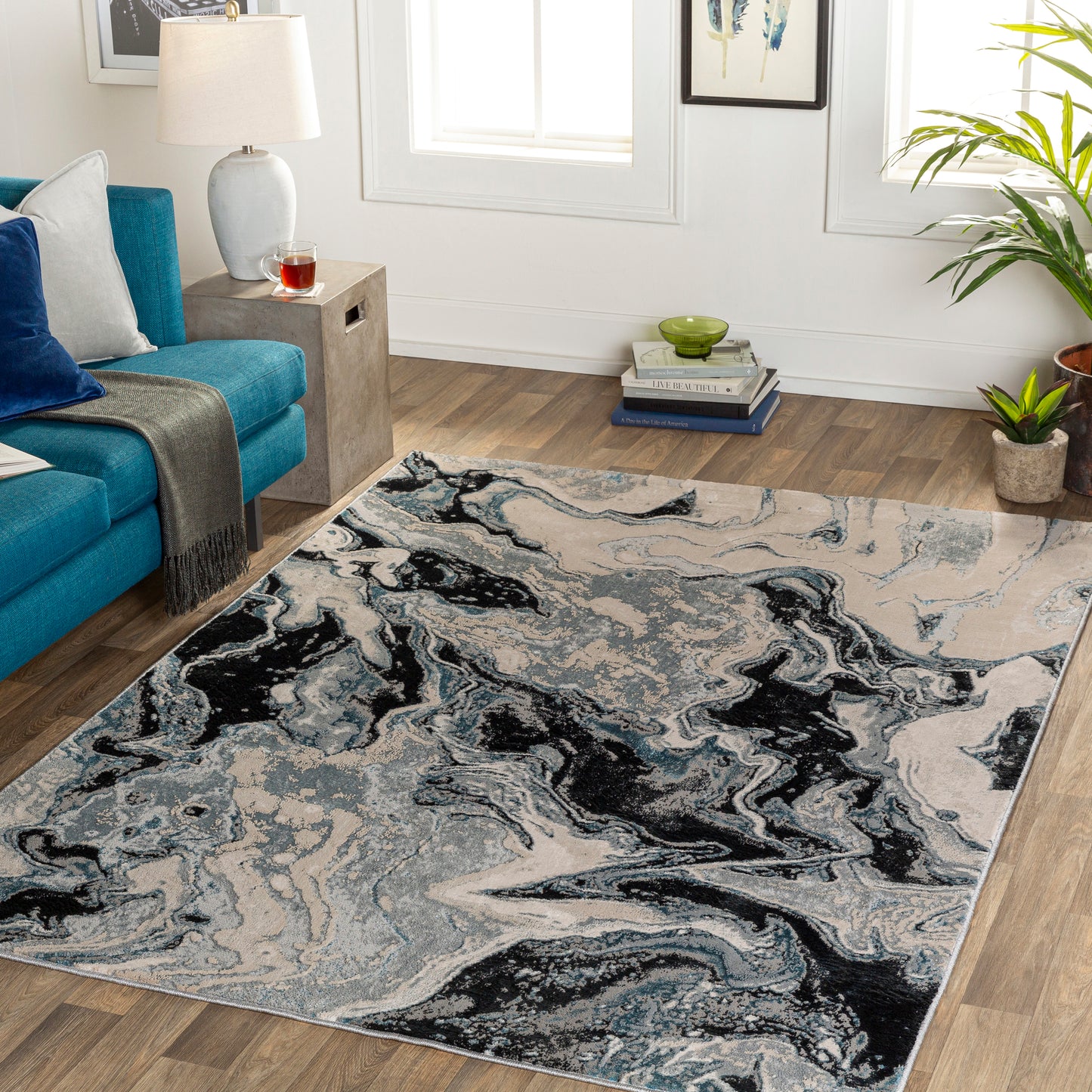 Impulse 30638 Machine Woven Synthetic Blend Indoor Area Rug by Surya Rugs