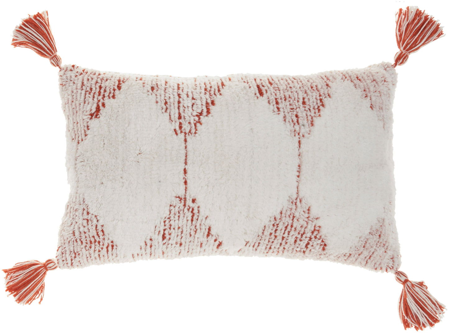 Nicole Curtis Pillow AA018 Cotton Woven Triangles Throw Pillow From Nicole Curtis By Nourison Rugs