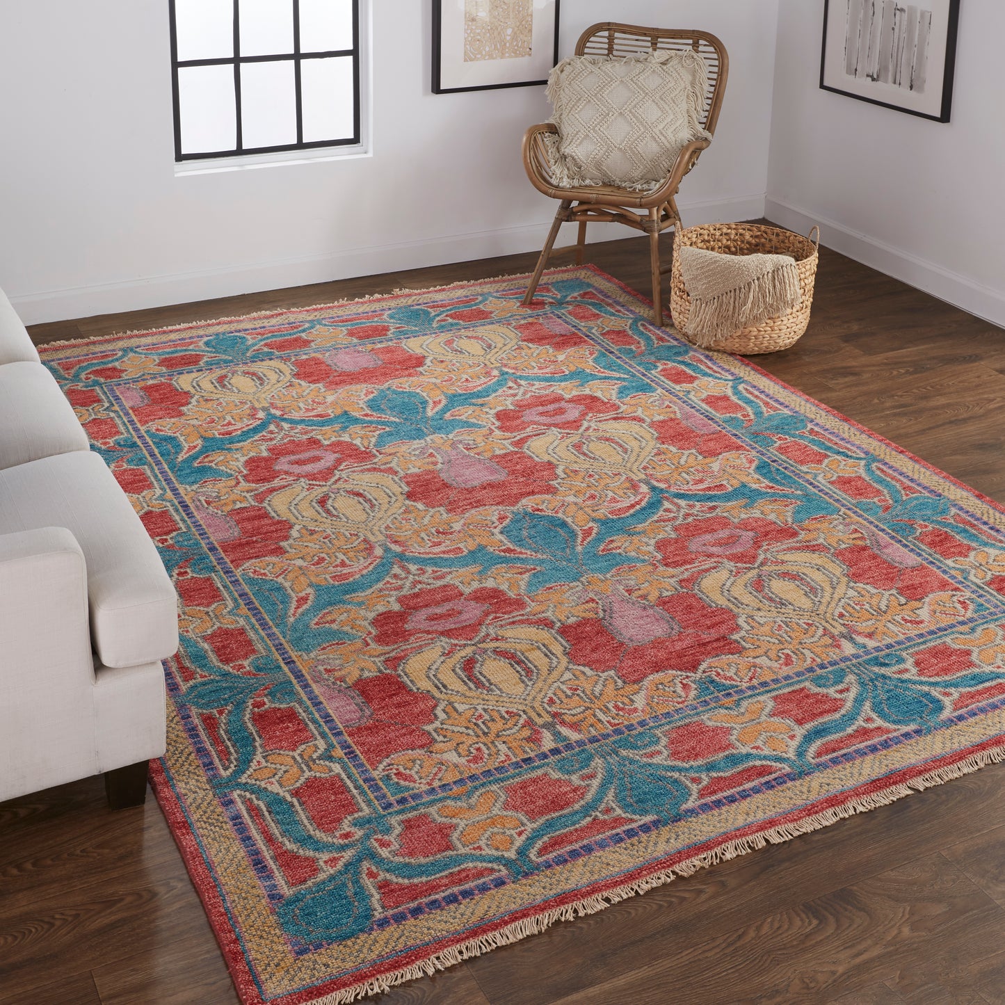 Beall 6633F Hand Knotted Wool Indoor Area Rug by Feizy Rugs