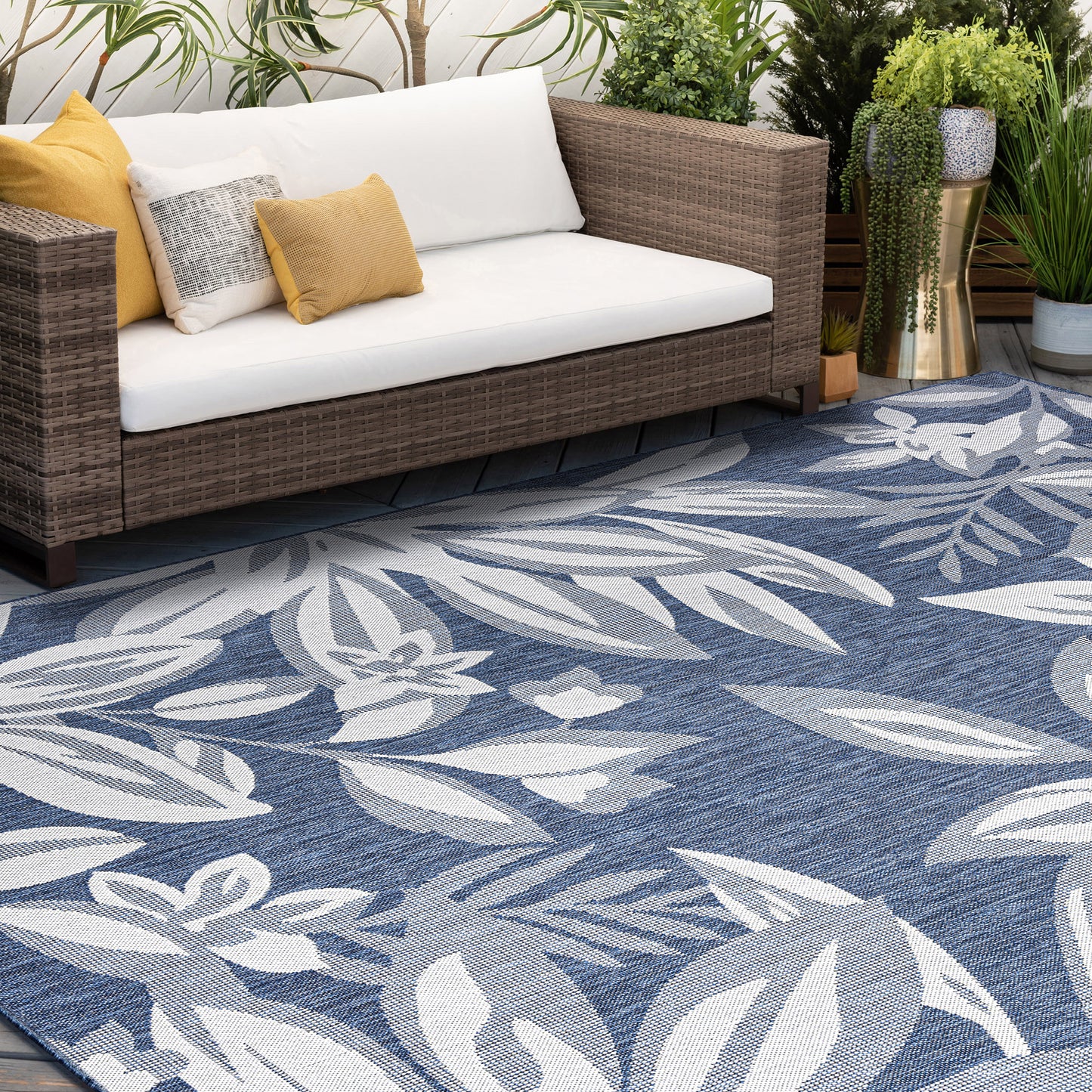 Eco-ECO17 Flat Weave Synthetic Blend Indoor/Outdoor Area Rug by Tayse Rugs