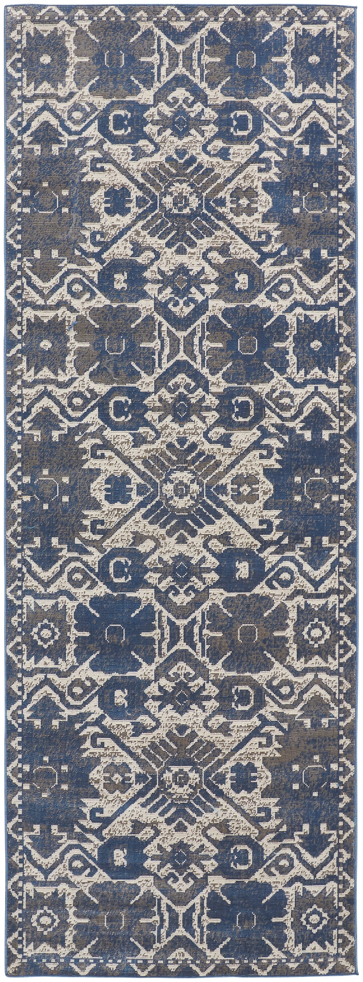 Foster 3758F Machine Made Synthetic Blend Indoor Area Rug by Feizy Rugs