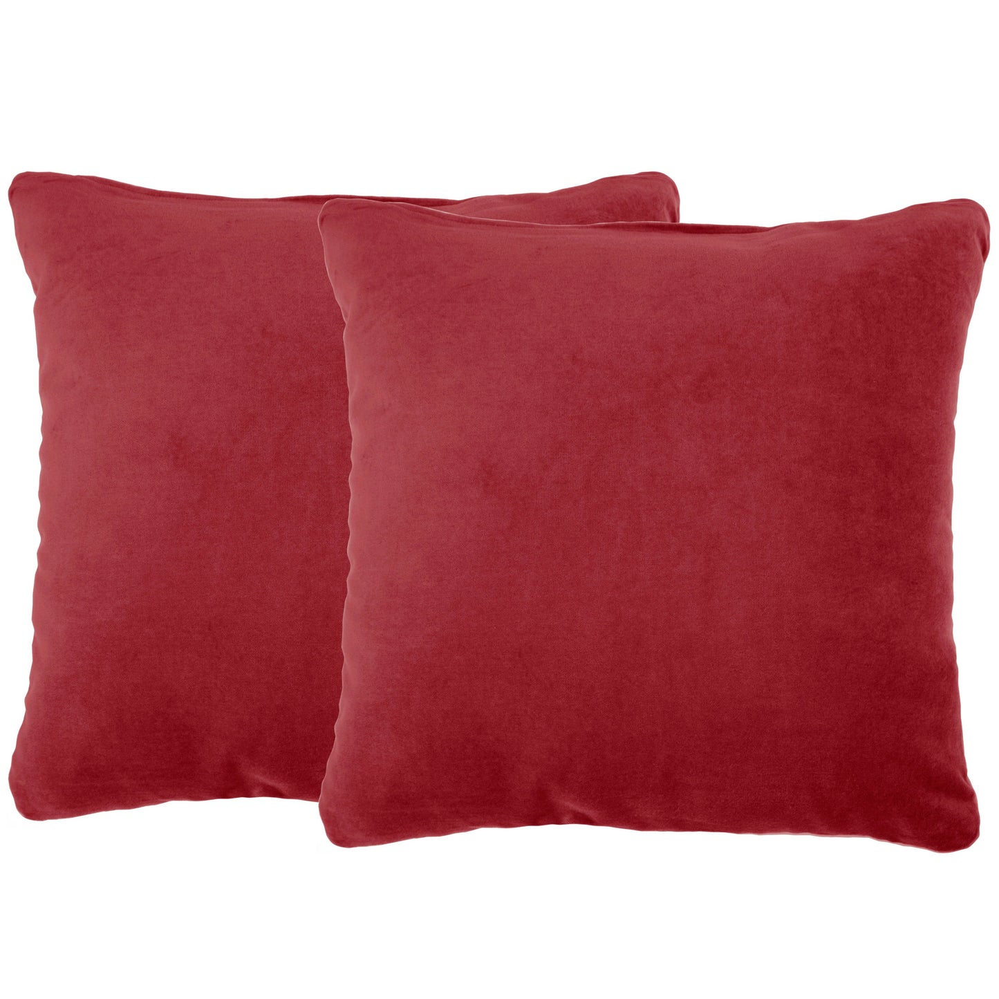 Life Styles SS999 Cotton Solid Velvet 2 Pack Pillow Cover From Mina Victory By Nourison Rugs