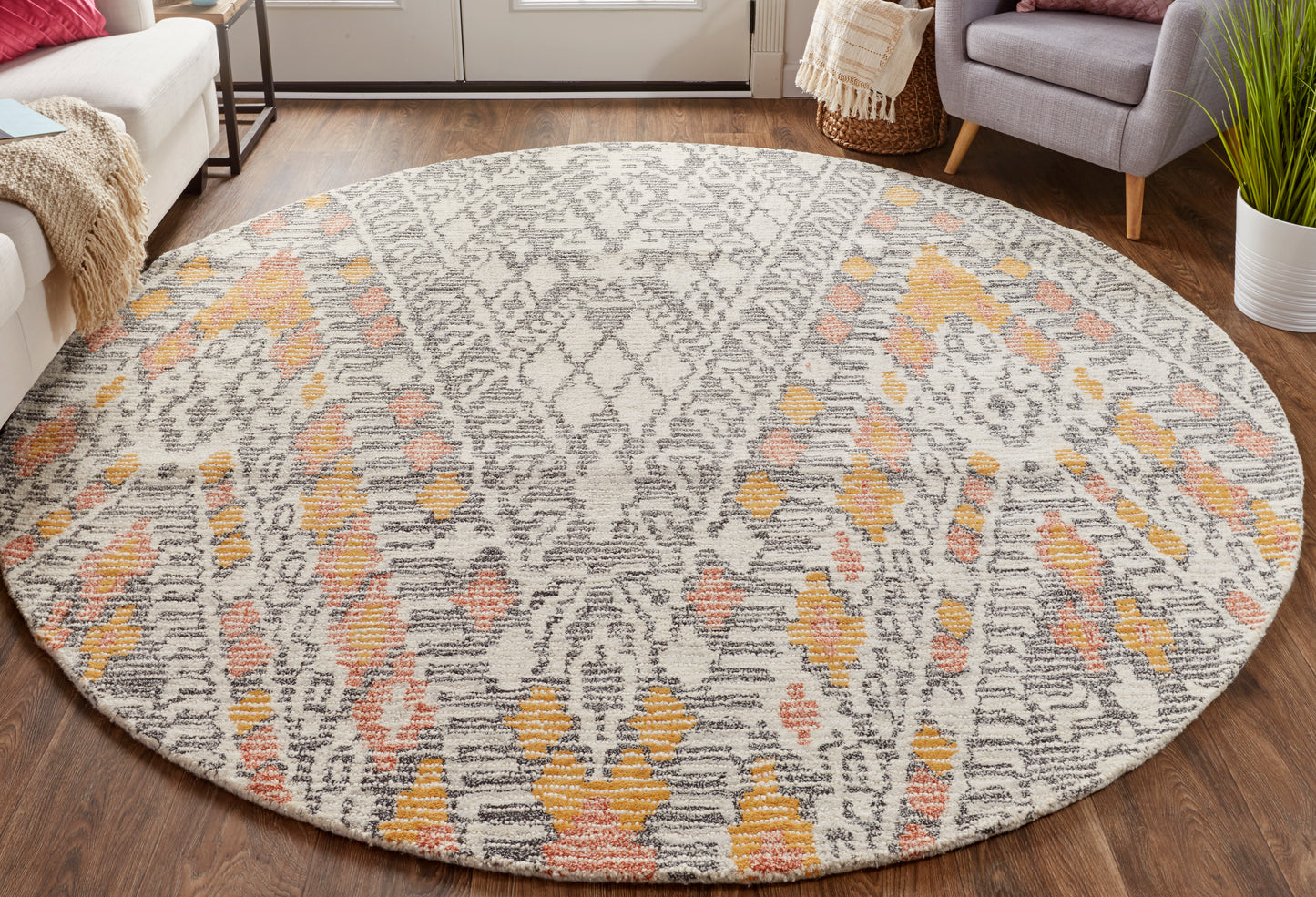 Arazad 8476F Hand Tufted Wool Indoor Area Rug by Feizy Rugs