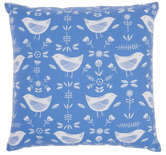 Life Styles SS913 Cotton Hummingbirds Throw Pillow From Mina Victory By Nourison Rugs