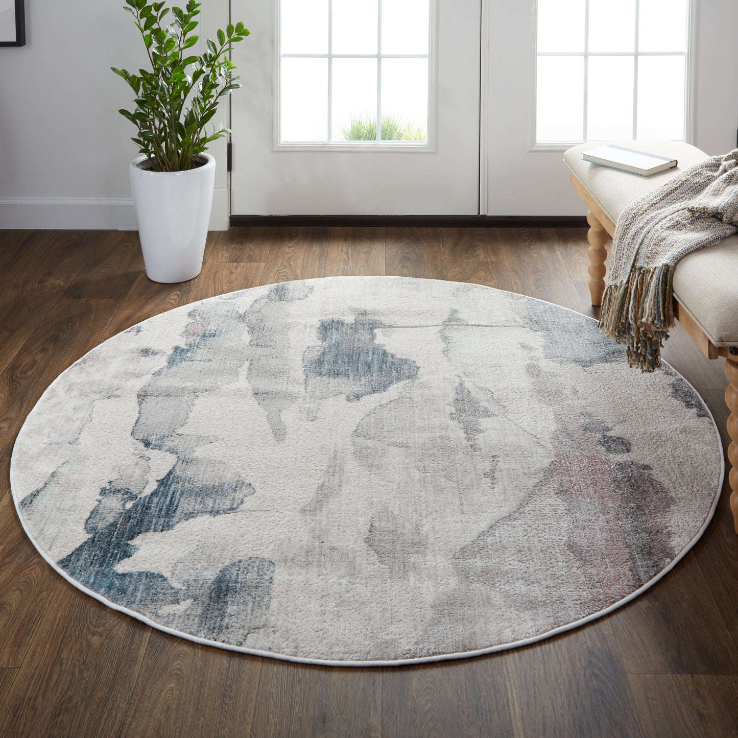 Kyra 3857F Machine Made Synthetic Blend Indoor Area Rug by Feizy Rugs