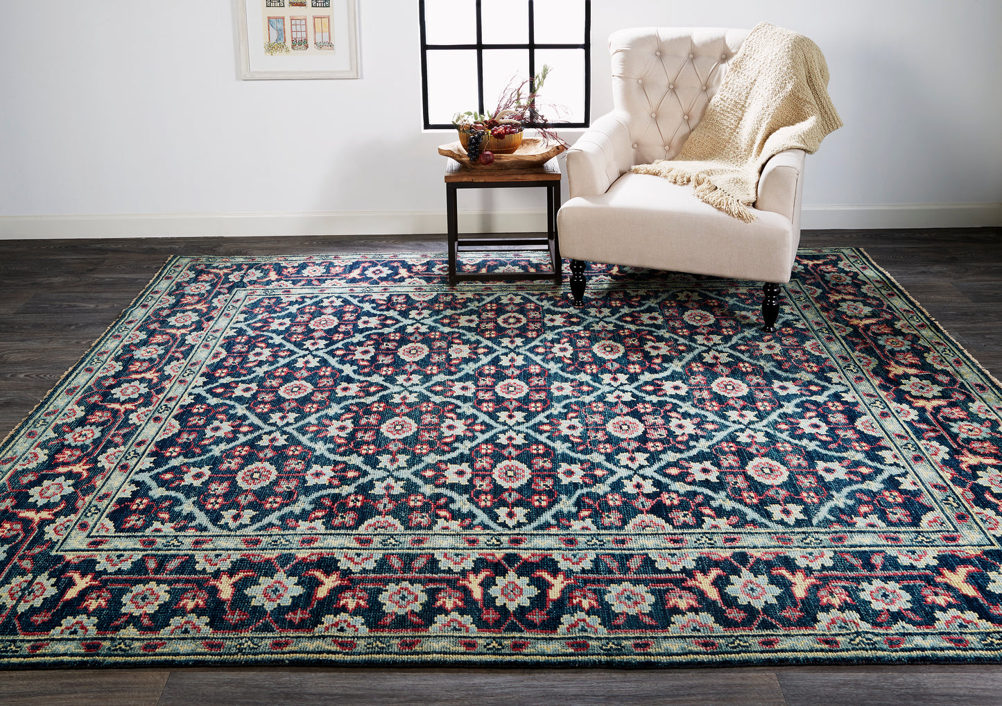 Piraj 6463F Hand Knotted Wool Indoor Area Rug by Feizy Rugs