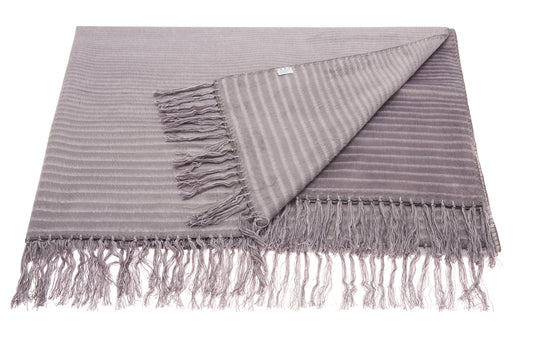 Throw SZ007 Synthetic Blend Progressive Stripe Throw Throw Blanket From Mina Victory By Nourison Rugs