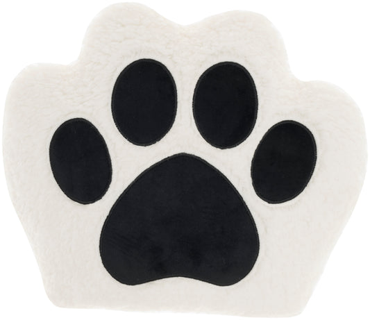 Pet Beds & Houses L1996 Synthetic Blend Sherpa Paw Print Throw Pillow From Mina Victory By Nourison Rugs