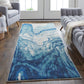 Brixton 3602F Machine Made Synthetic Blend Indoor Area Rug by Feizy Rugs