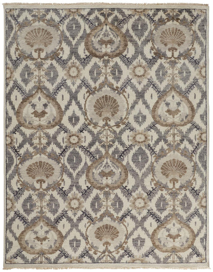 Beall 6712F Hand Knotted Wool Indoor Area Rug by Feizy Rugs