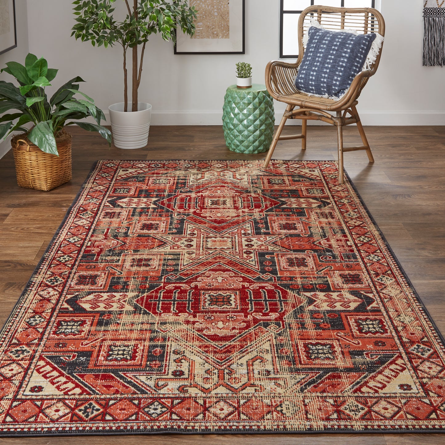 Nolan 39BZF Power Loomed Synthetic Blend Indoor Area Rug by Feizy Rugs