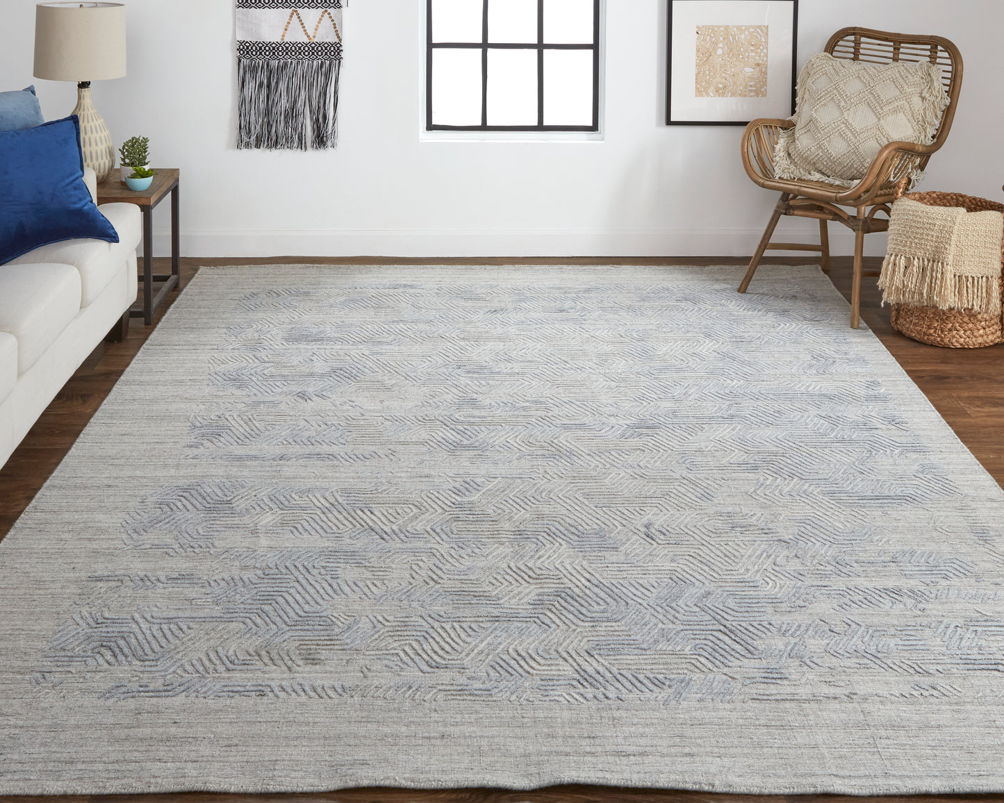 Elias 6889F Hand Woven Synthetic Blend Indoor Area Rug by Feizy Rugs