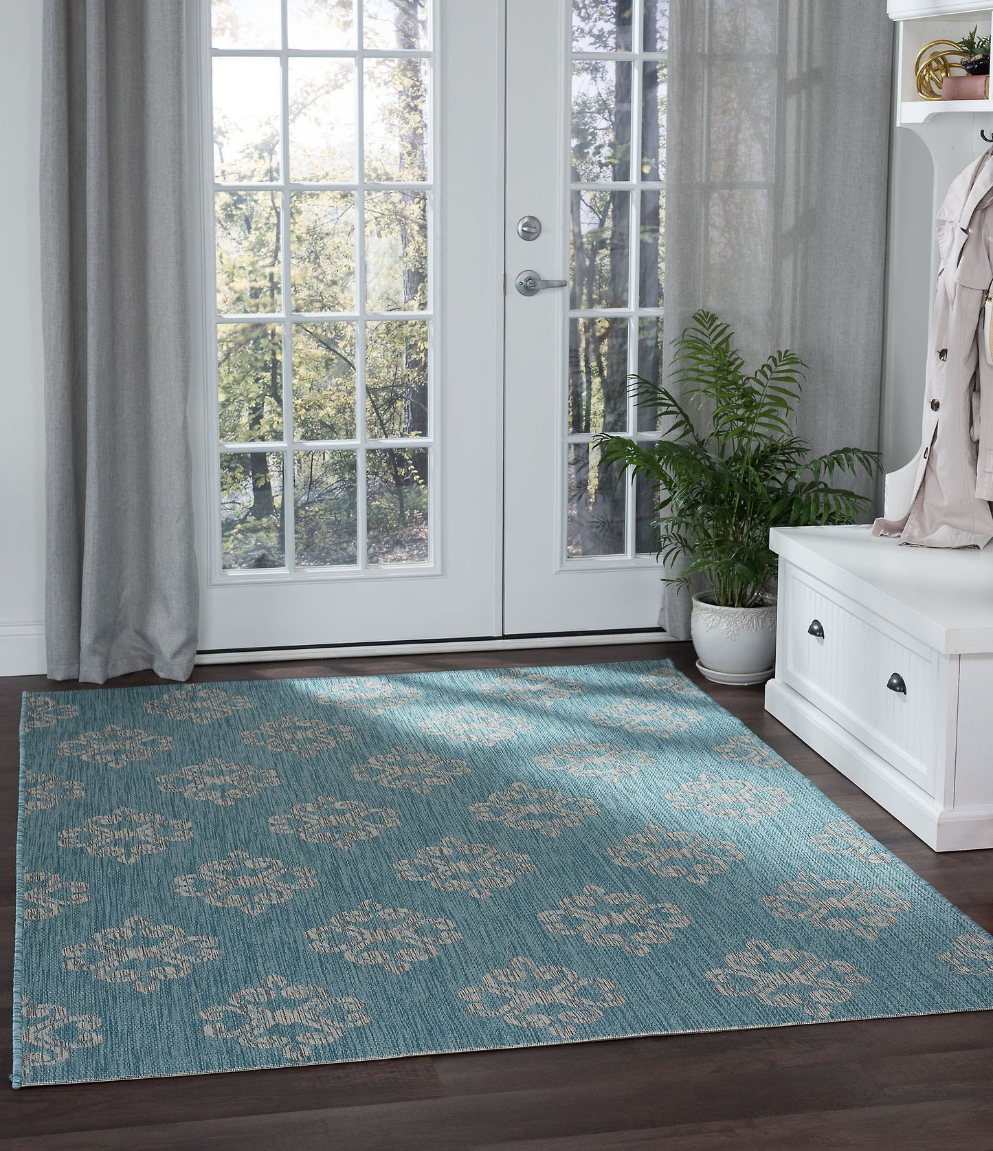 Veranda-VND15 Flat Weave Synthetic Blend Indoor/Outdoor Area Rug by Tayse Rugs