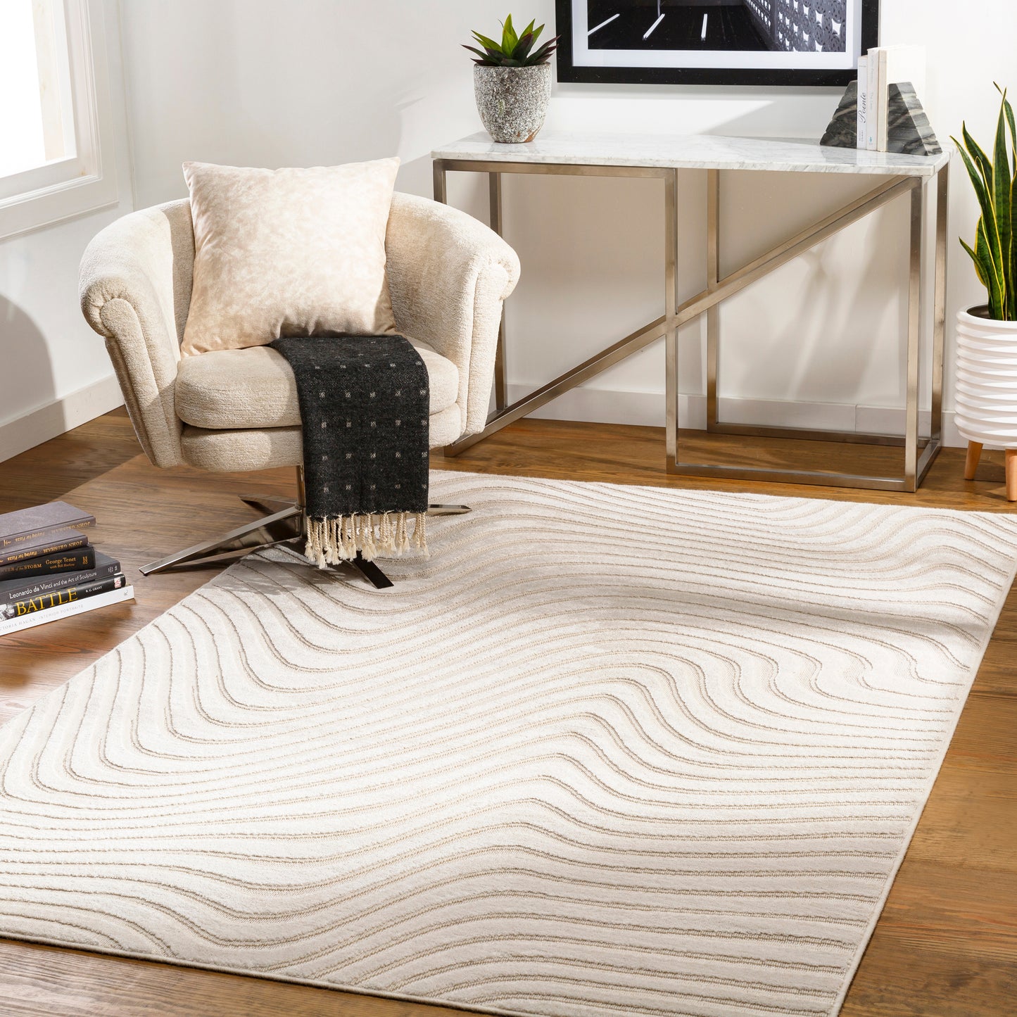 Kingston 29825 Machine Woven Synthetic Blend Indoor Area Rug by Surya Rugs
