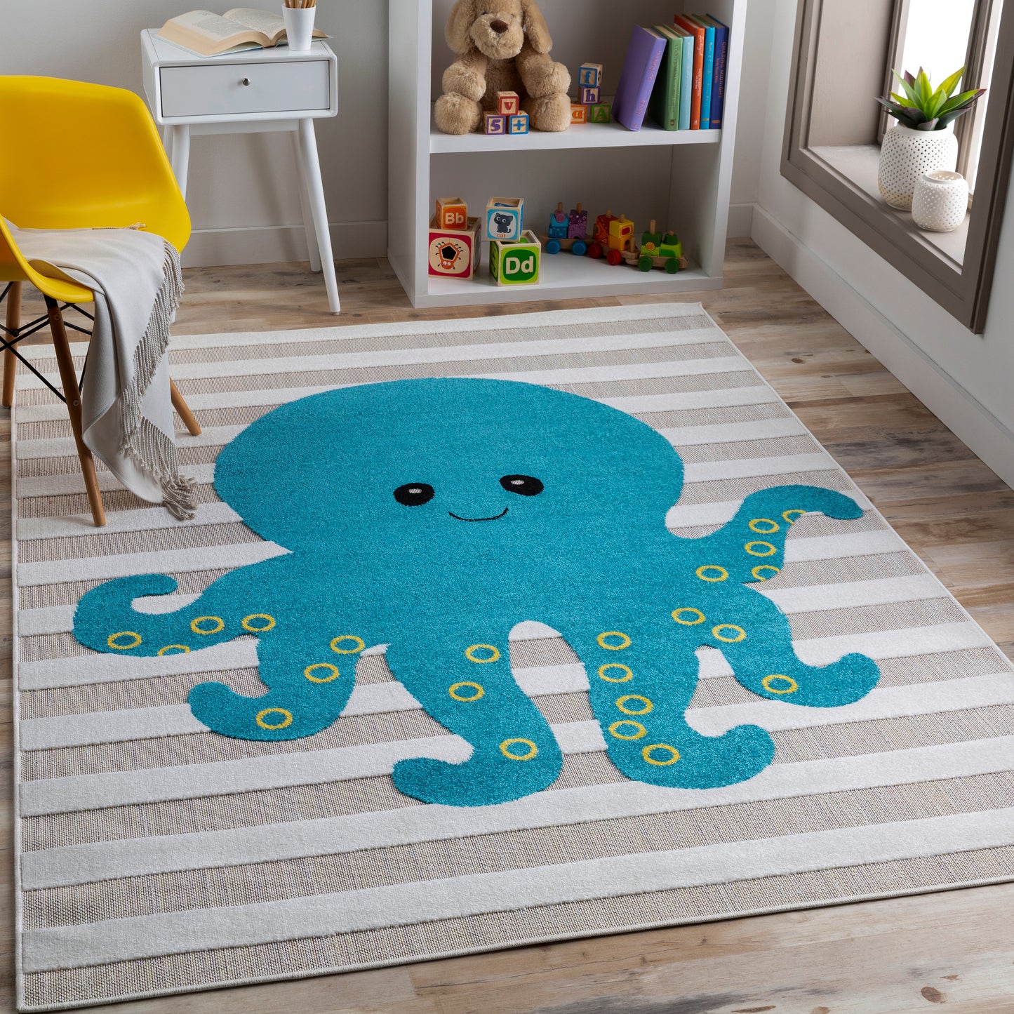 Kindergarten 26614 Machine Woven Synthetic Blend Indoor Area Rug by Surya Rugs