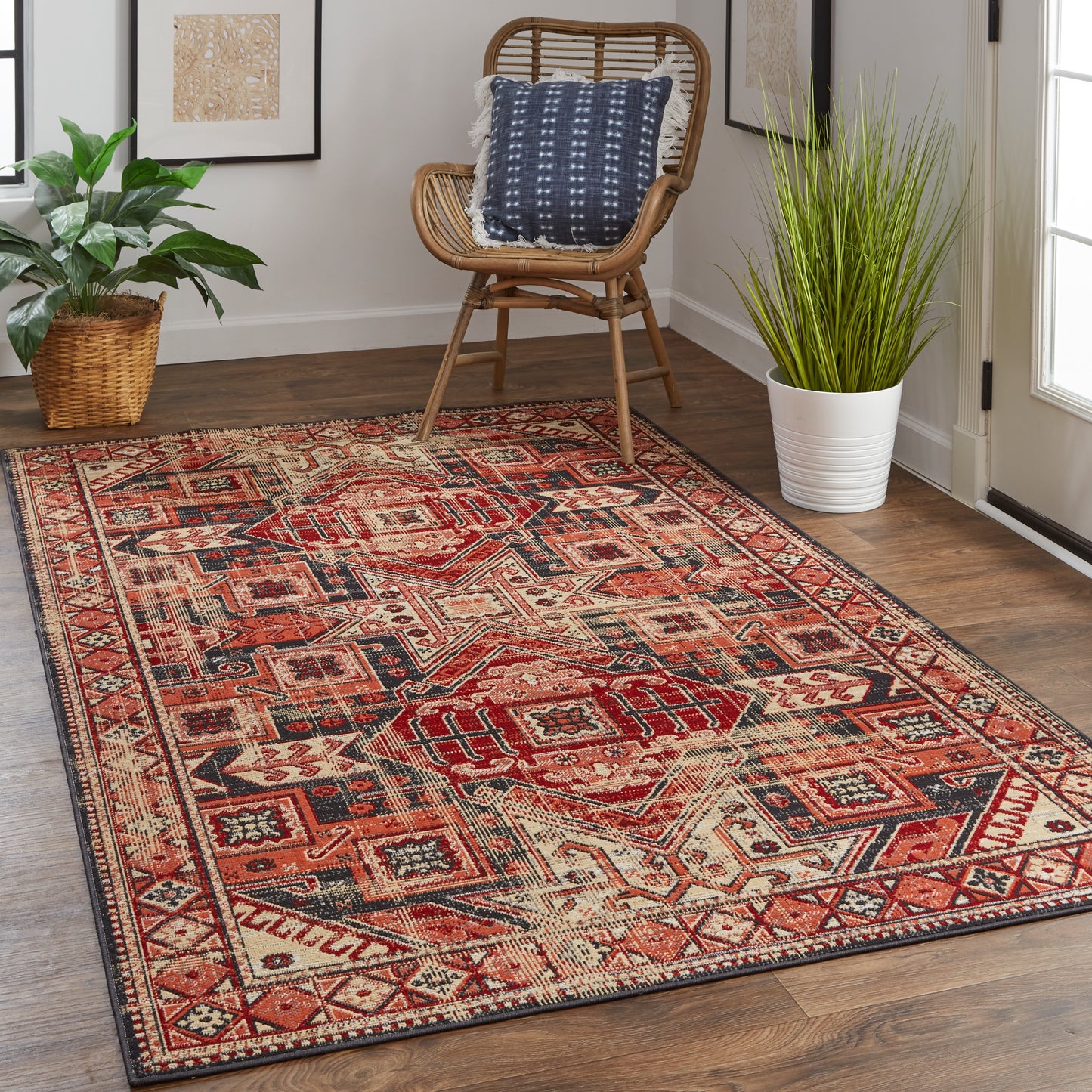 Nolan 39BZF Power Loomed Synthetic Blend Indoor Area Rug by Feizy Rugs