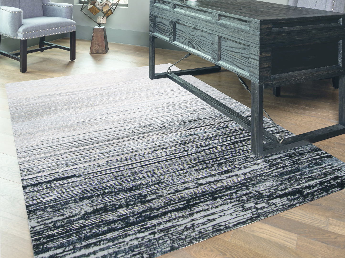 Micah 3337F Machine Made Synthetic Blend Indoor Area Rug by Feizy Rugs