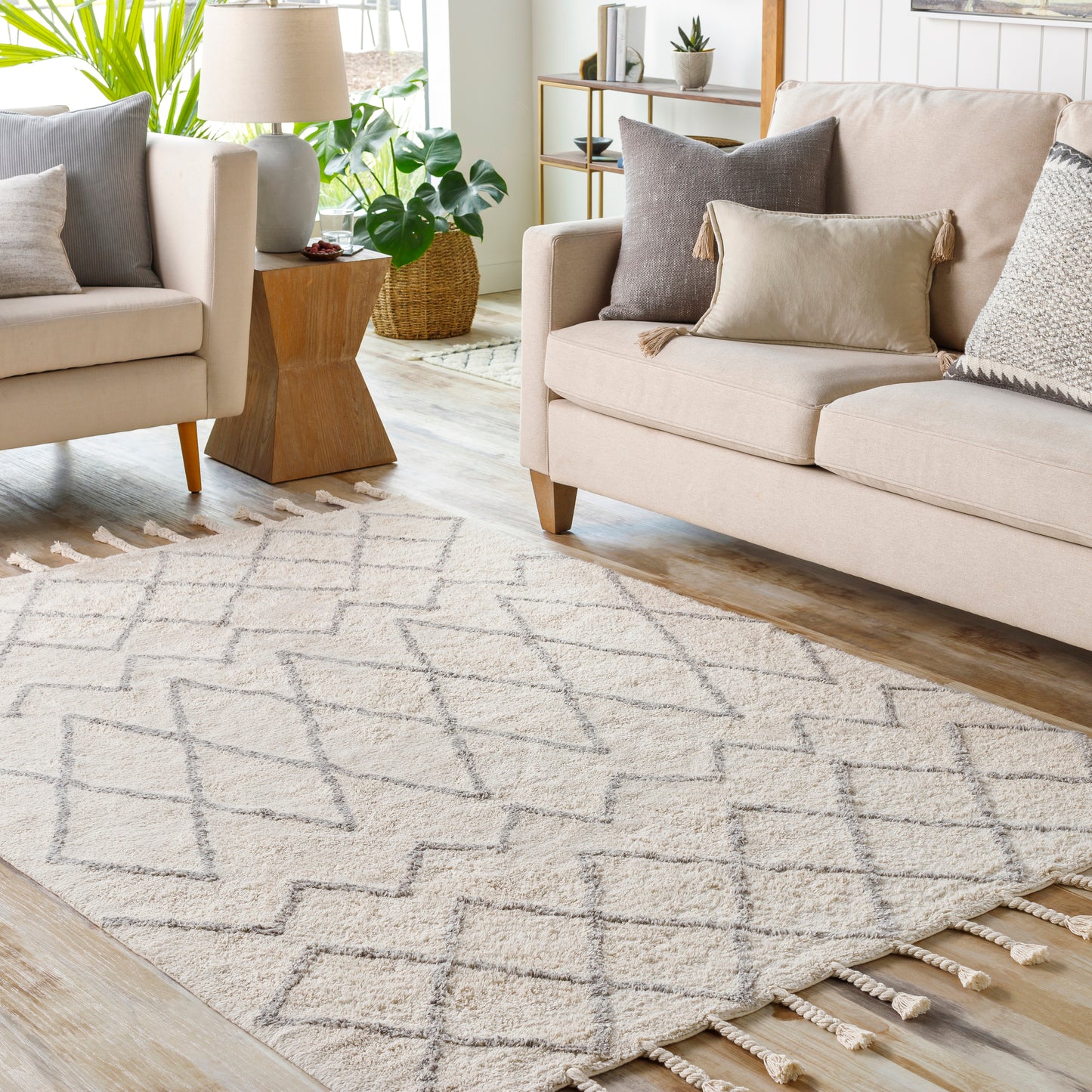 Khemisset 27285 Hand Loomed Cotton Indoor Area Rug by Surya Rugs