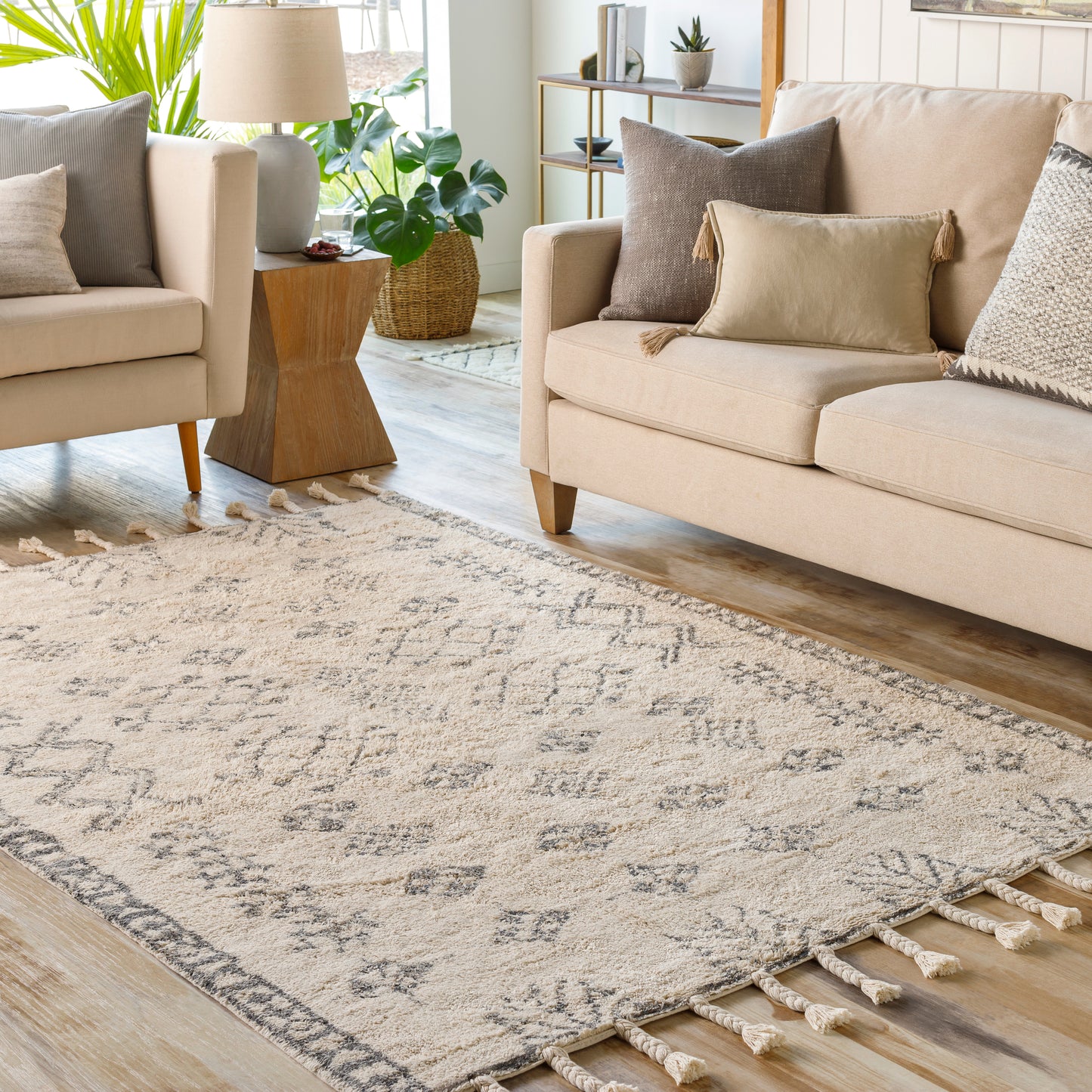 Khemisset 27276 Hand Loomed Cotton Indoor Area Rug by Surya Rugs