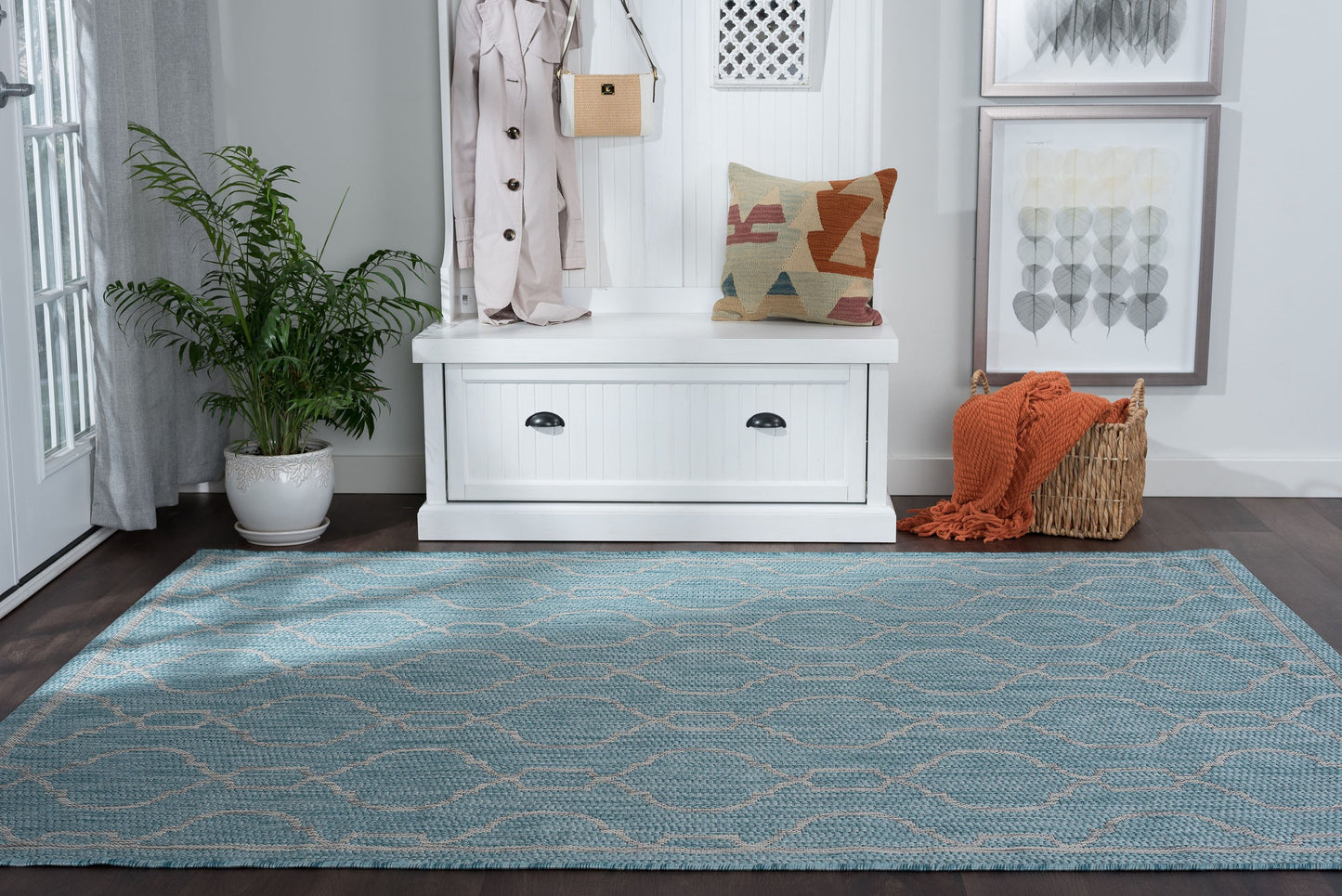 Veranda-VND16 Flat Weave Synthetic Blend Indoor/Outdoor Area Rug by Tayse Rugs