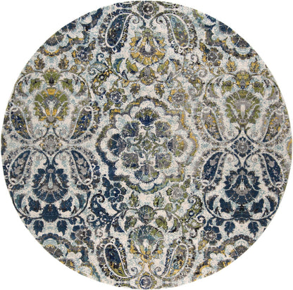 Brixton 3607F Machine Made Synthetic Blend Indoor Area Rug by Feizy Rugs