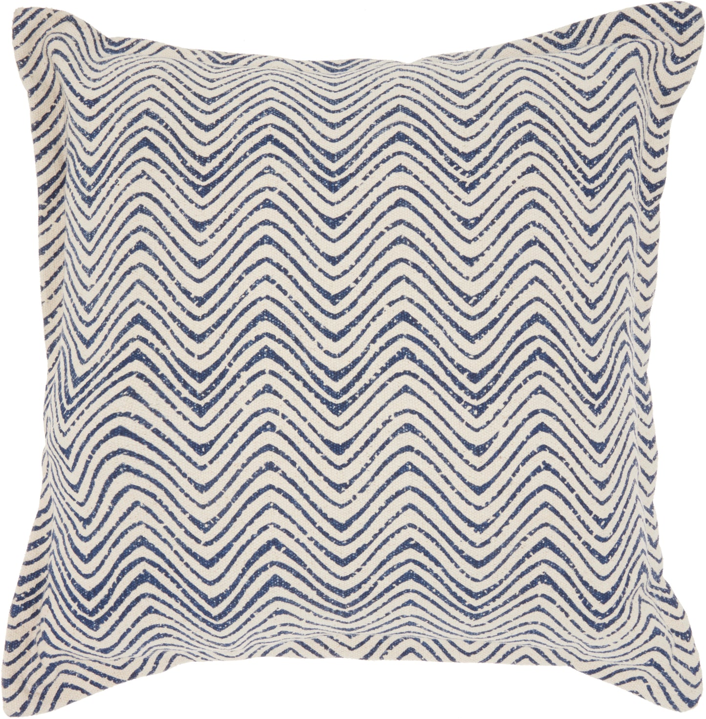 Life Styles DL564 Cotton Printed Waves Throw Pillow From Mina Victory By Nourison Rugs