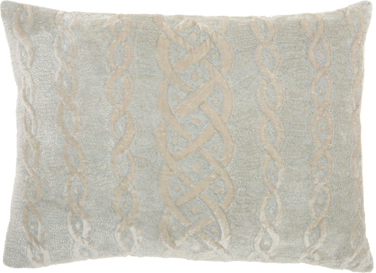 Life Styles HR020 Cotton Velvet Interlock Throw Pillow From Mina Victory By Nourison Rugs
