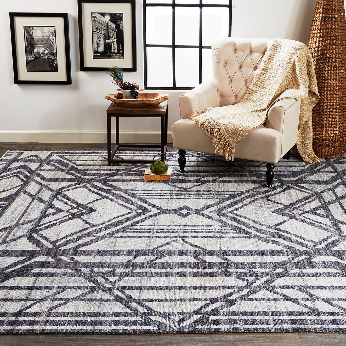 Vivien 6554F Hand Knotted Wool Indoor Area Rug by Feizy Rugs