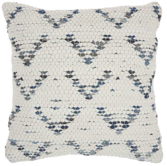 Life Styles DL882 Cotton Denim Arrows Throw Pillow From Mina Victory By Nourison Rugs