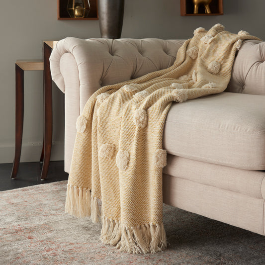 Throw SH019 Cotton Dot Woven Throw Throw Blanket From Mina Victory By Nourison Rugs