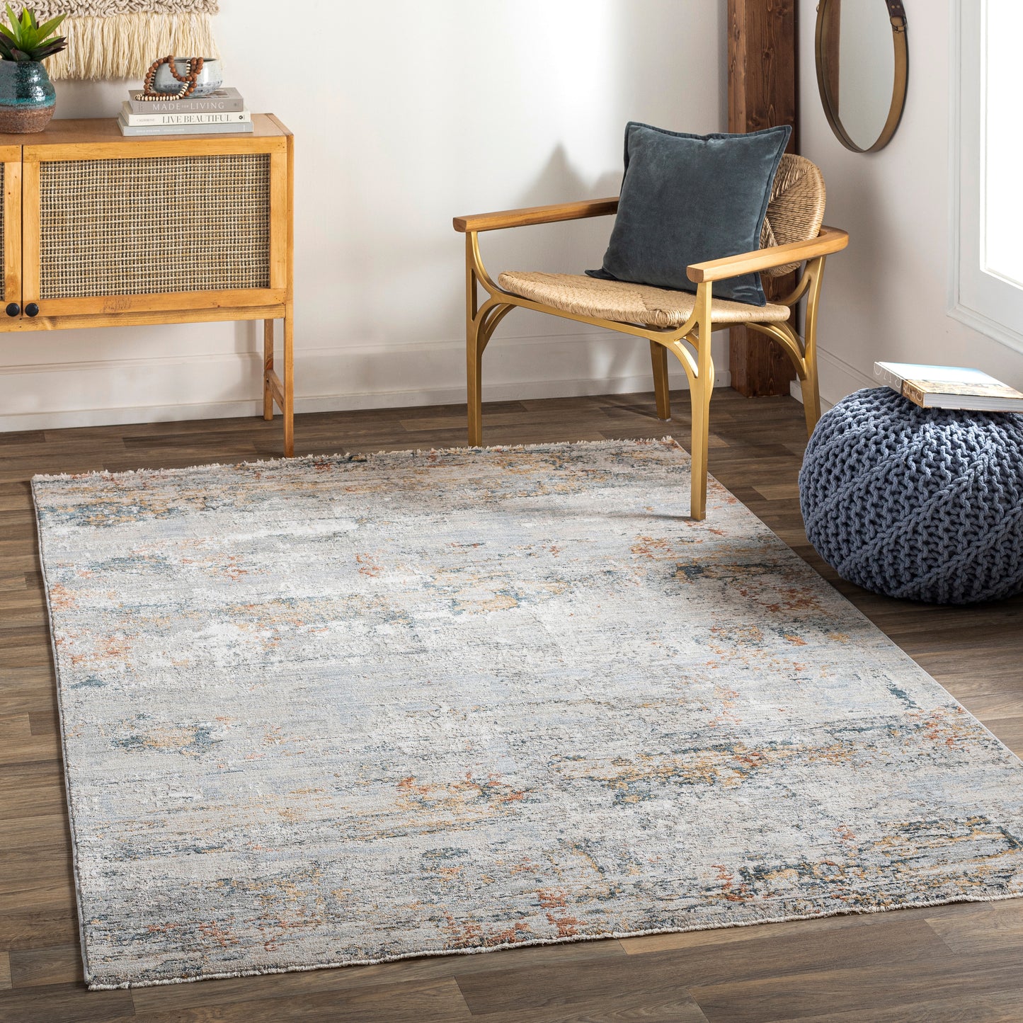 Laila 26560 Machine Woven Synthetic Blend Indoor Area Rug by Surya Rugs