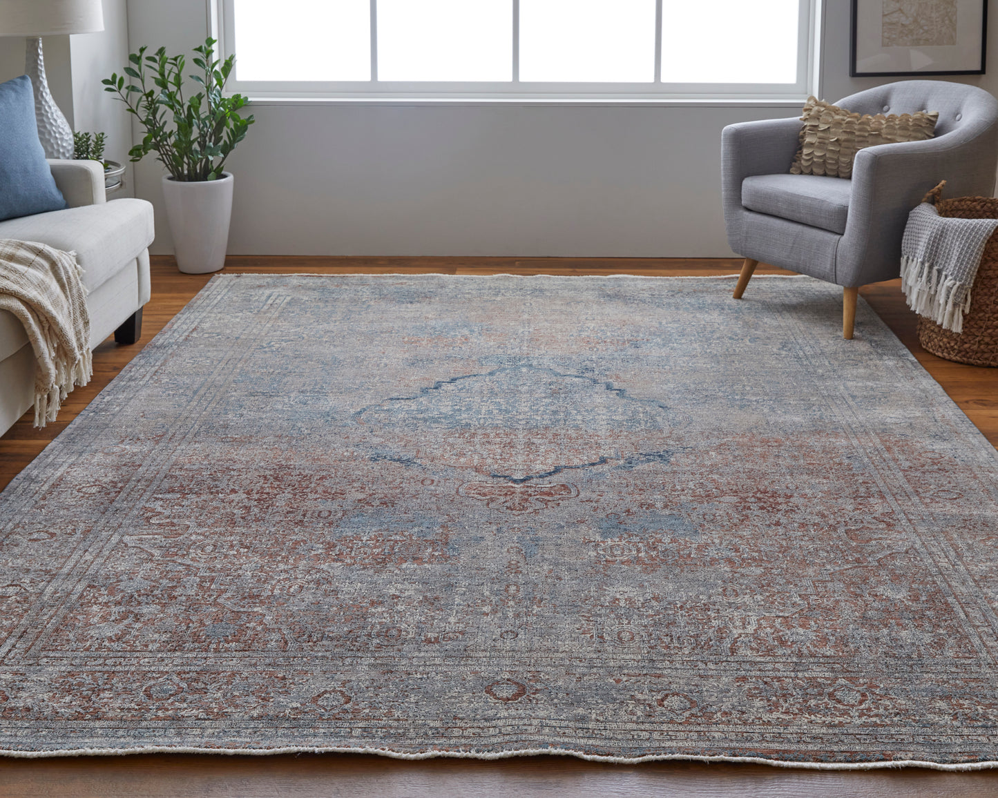 Marquette 39GVF Power Loomed Synthetic Blend Indoor Area Rug by Feizy Rugs