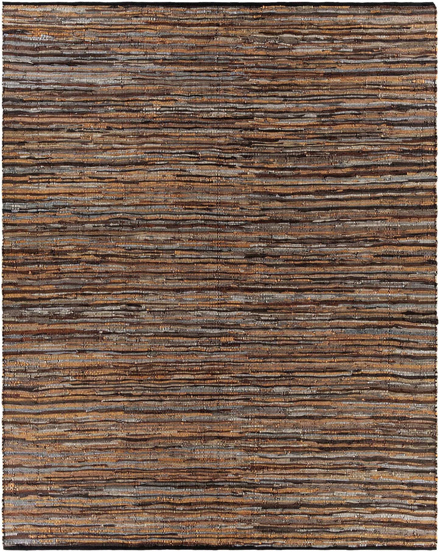 Log Cabin 15989 Hand Woven Leather Indoor Area Rug by Surya Rugs