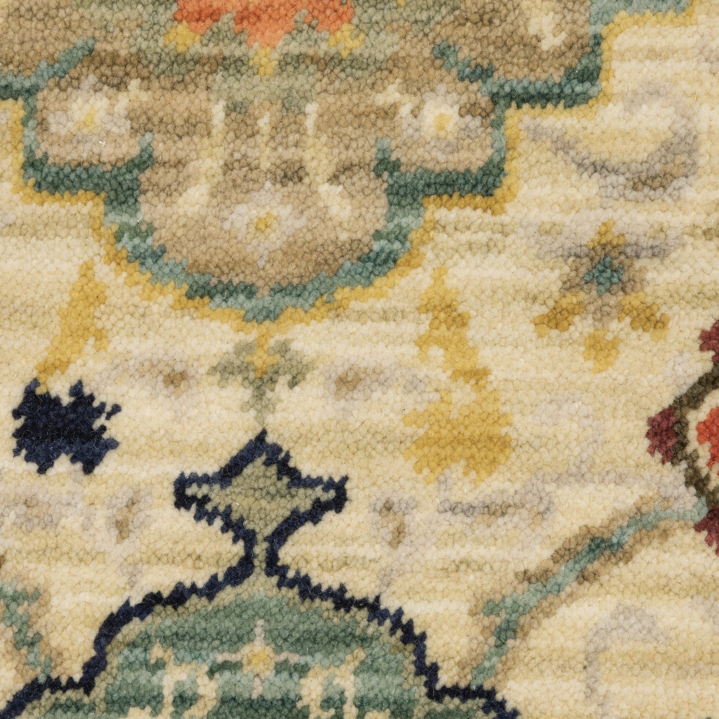 LILIHAN Floral Power-Loomed Wool Indoor Area Rug by Oriental Weavers