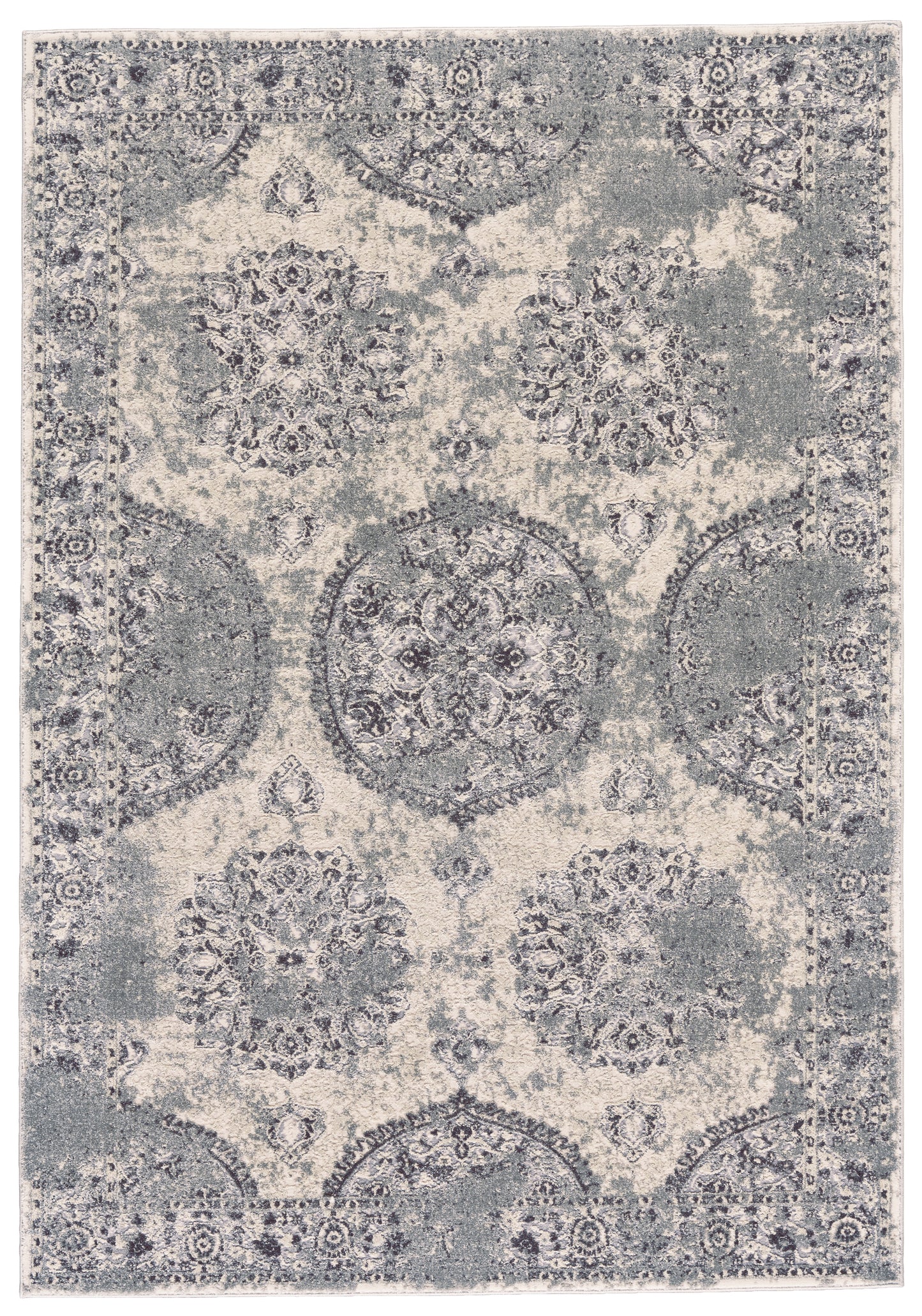 Akhari 3684F Machine Made Synthetic Blend Indoor Area Rug by Feizy Rugs