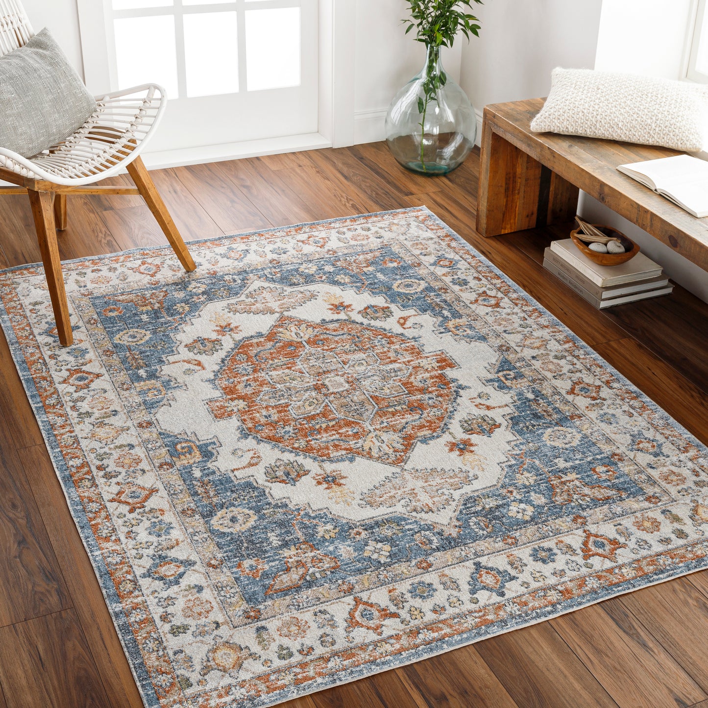 Lillian 31348 Machine Woven Synthetic Blend Indoor Area Rug by Surya Rugs