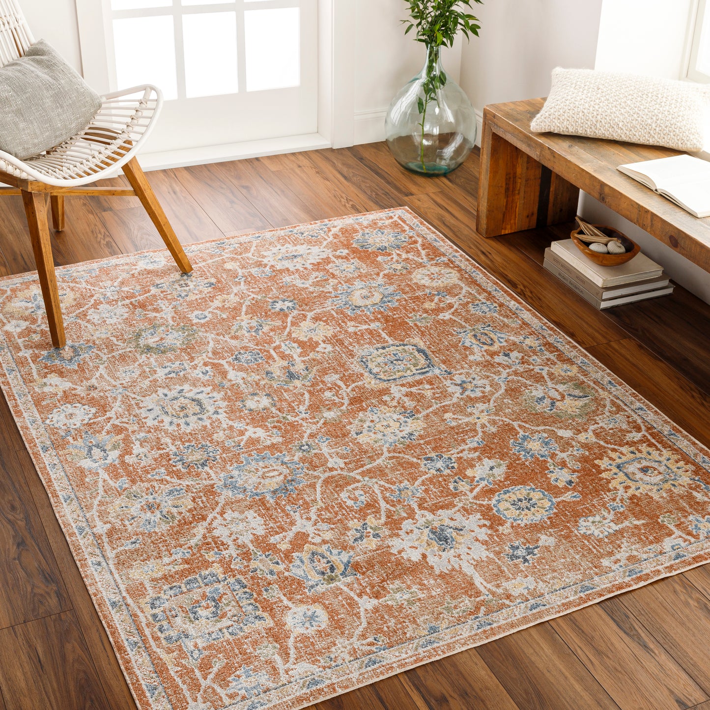 Lillian 31364 Machine Woven Synthetic Blend Indoor Area Rug by Surya Rugs