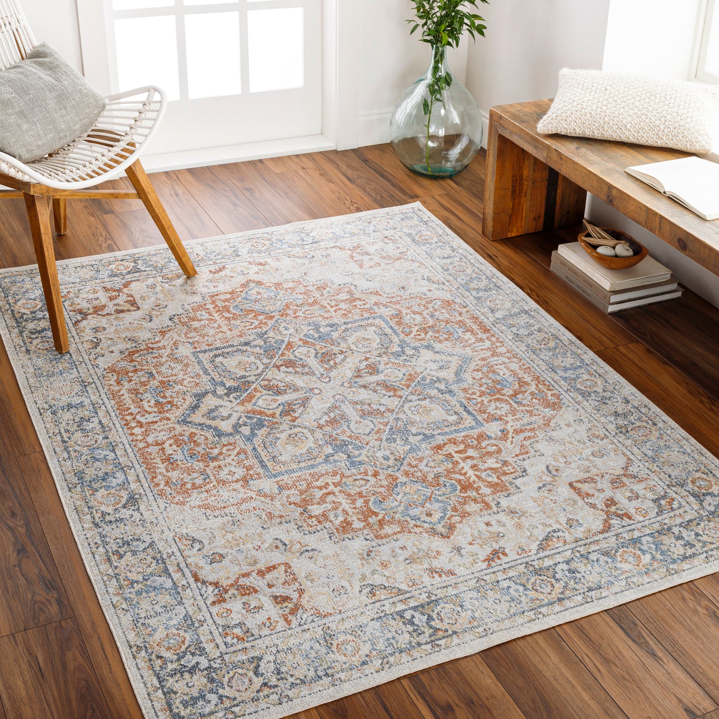 Lillian 31782 Machine Woven Synthetic Blend Indoor Area Rug by Surya Rugs