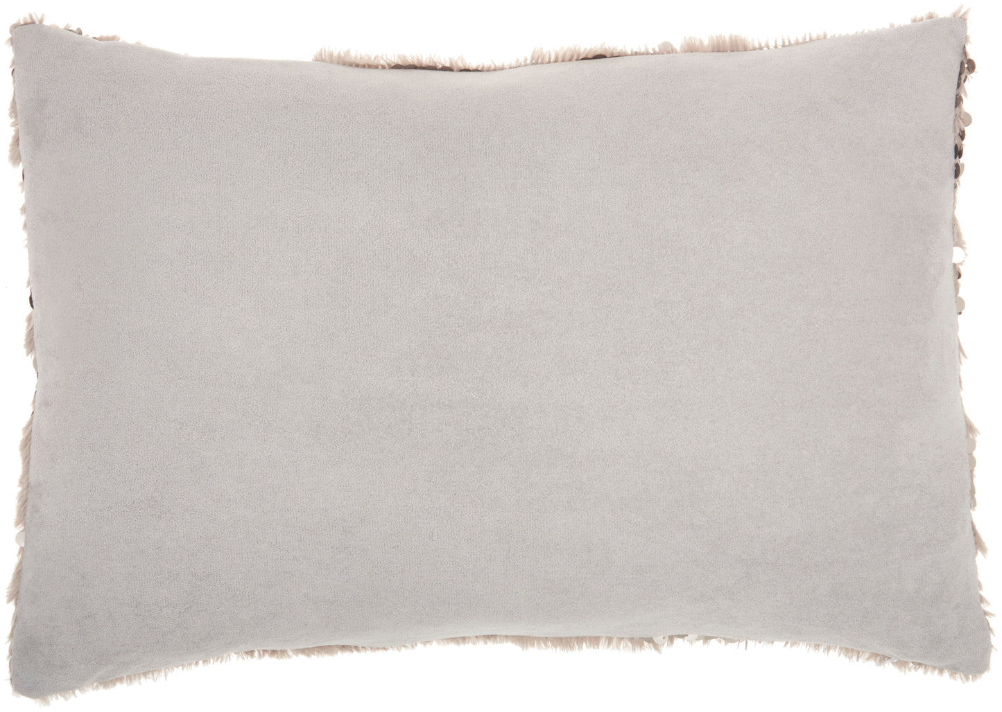 Sofia VV212 Synthetic Blend Faux Fur Sequins Throw Pillow From Mina Victory By Nourison Rugs