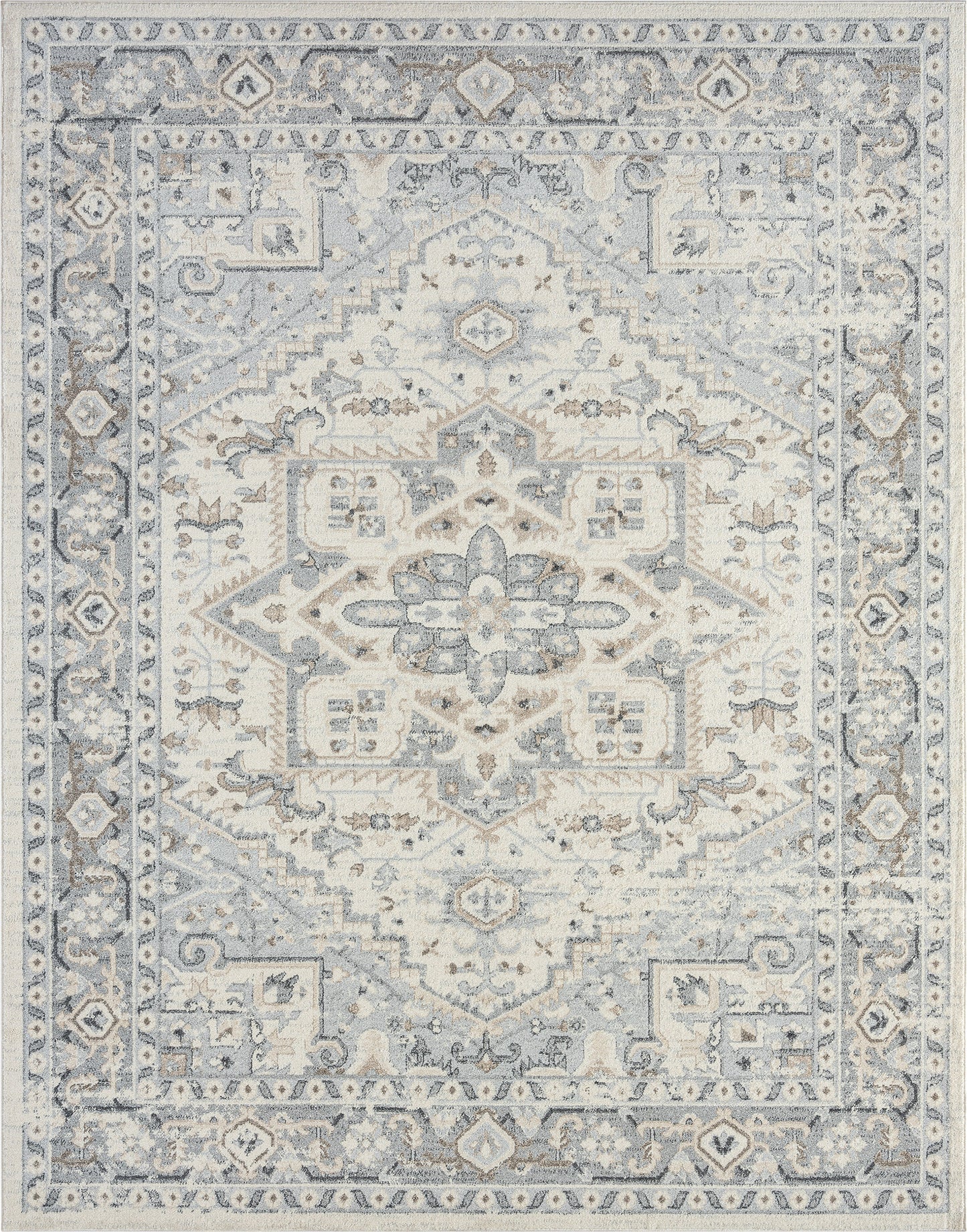 Tuscany-TUS12 Cut Pile Synthetic Blend Indoor Area Rug by Tayse Rugs