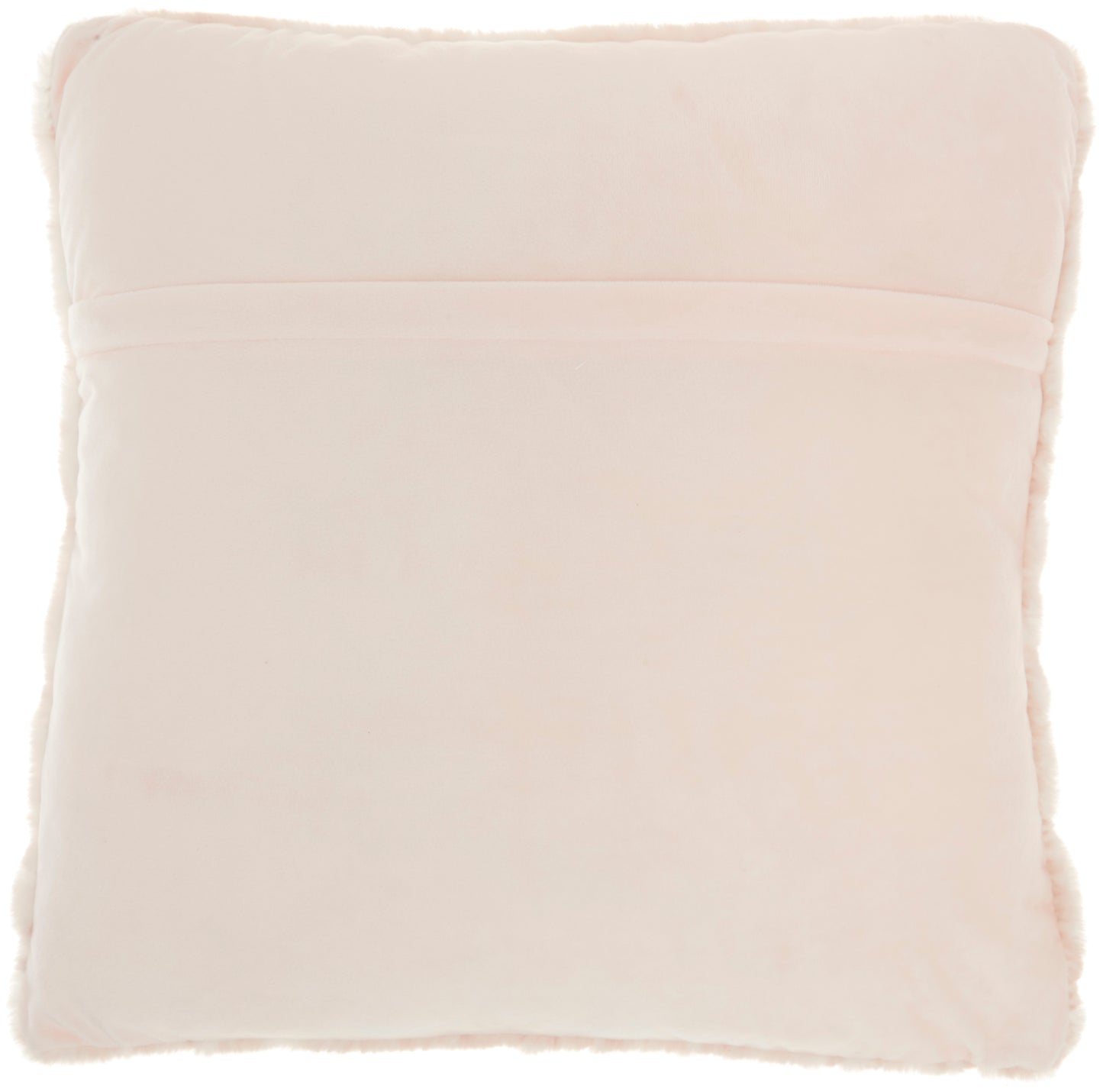 Faux Fur SN101 Synthetic Blend Ruched Fx Rabbit Fur Throw Pillow From Mina Victory By Nourison Rugs