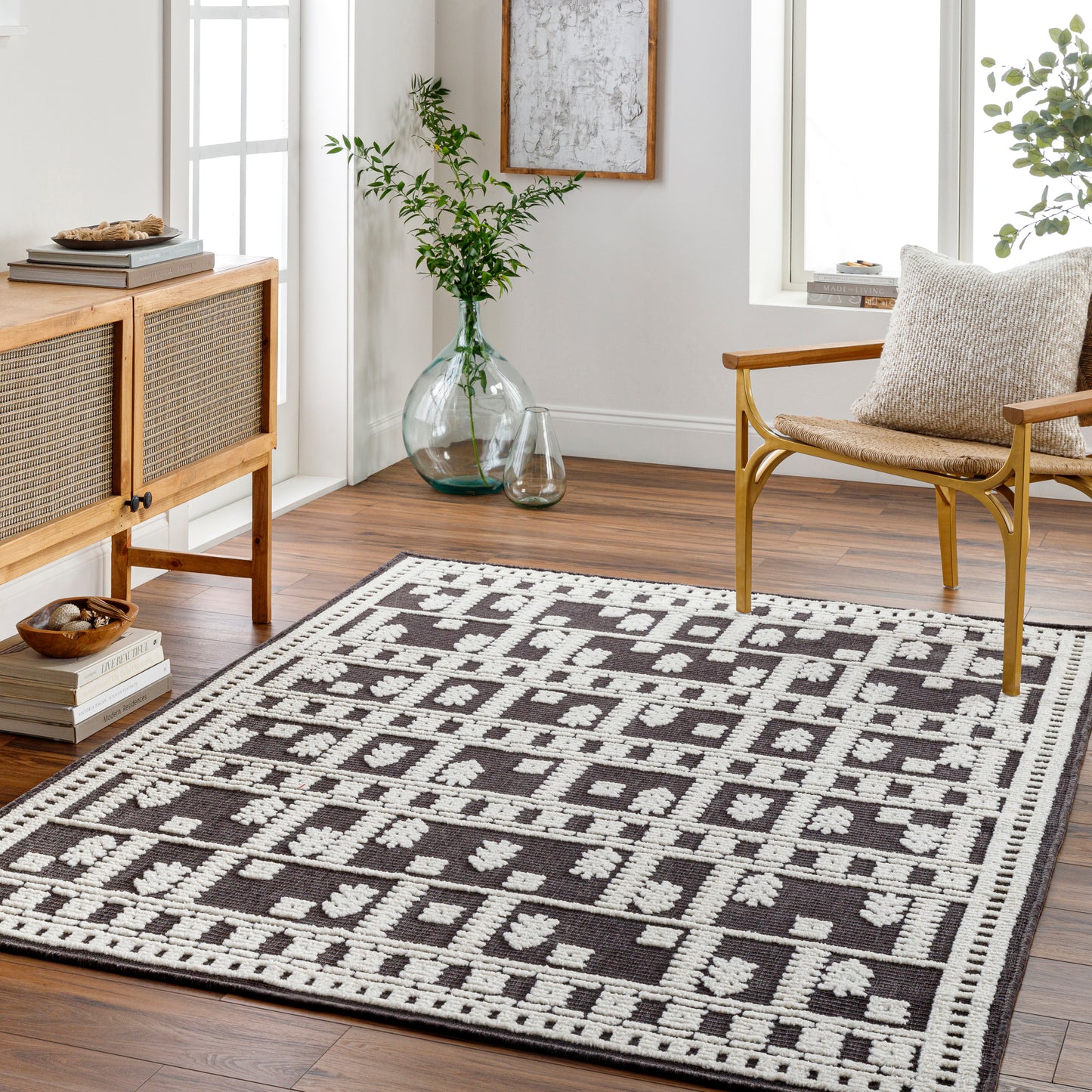 Lyna 31711 Machine Woven Synthetic Blend Indoor Area Rug by Surya Rugs
